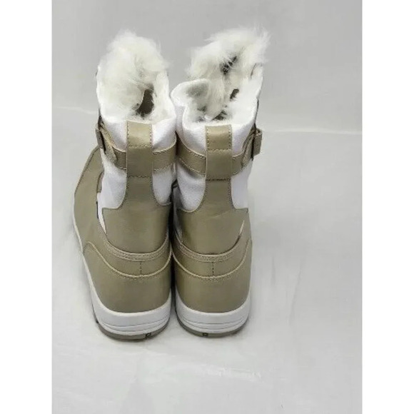 NORTIV 8 sienna Women's Mid Calf Lace Up Winter Snow white beige Boots size 11 - Picture 4 of 7